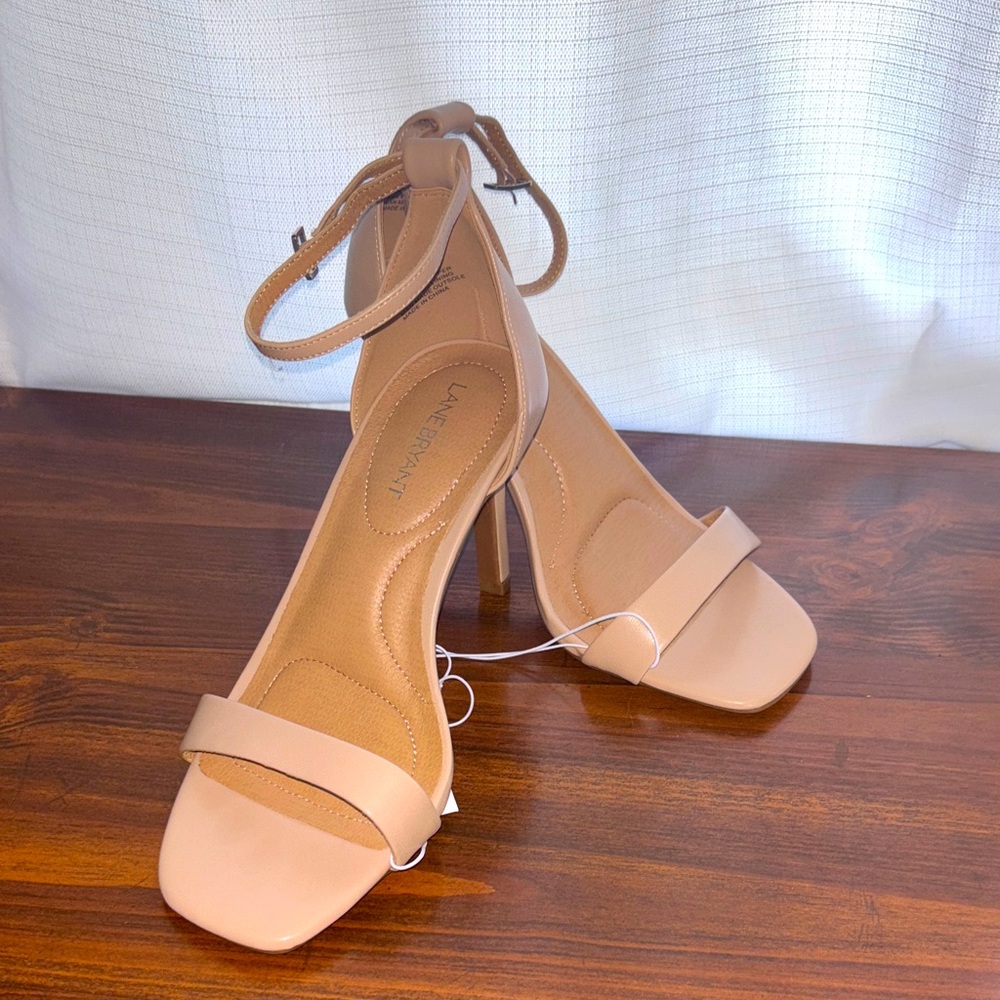 Lane Bryant Elegant Nude Heels. NWT.